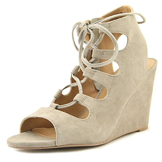 Steve Madden Whistler Women Wedge Sandal , Taupe (04-GR4X-1IEB-P)