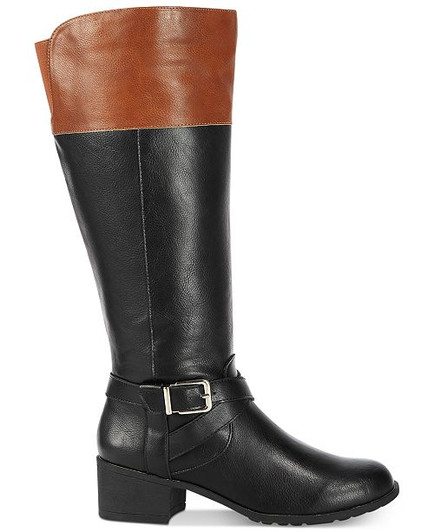 Style & Co Venesa Women Riding Boots , Black (18291522-P)