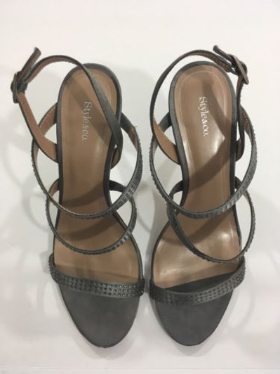 Style & Co. Women Evening Sandal , Grey (13801733-P)