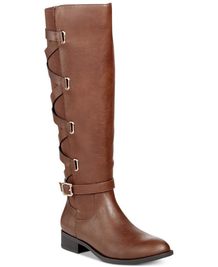 Thalia Sodi Veronikap Women Knee-High Boots, Cognac 6.5M(16379696)