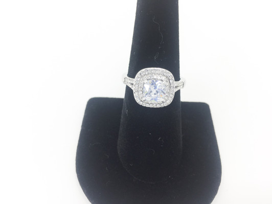 Charter Club Women Cubic Zirconia Pave Crystals Band Ring