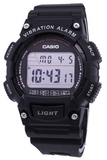 Casio Youth Super Illuminator Vibration Alarm Digital W736H-1AV W-736H-1AV Men's Watch