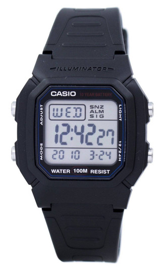 Casio Digital Classic Illuminator W-800H-1AVDF W-800H-1AV Men's Watch