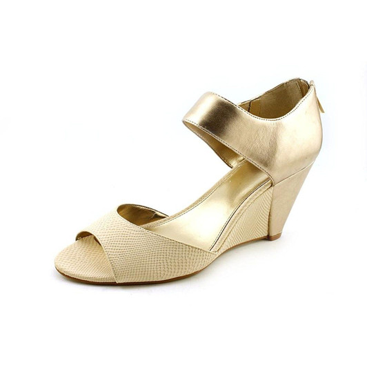 Alfani Donnia Women Open-Toe Wedge Sandal, Off White Us 8(16832611)