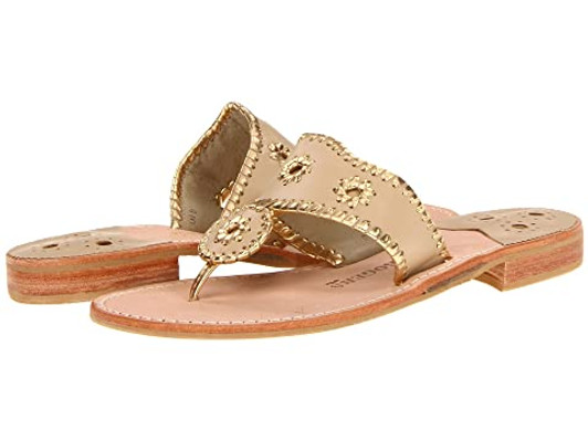 Jack Rogers Nantucket Women Thong Sandals, Beige Us 8(10334390)