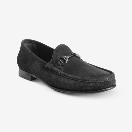 John Ashford Nicko Men Loafers, Black US 8.5 (15266493)