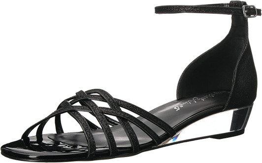 Easy Street Tarrah Women Wedge Sandals, Black 9.5 Us(13939009)