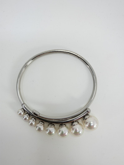 Charter Club Women Pearls Bangle Bracelet (12326427-P)