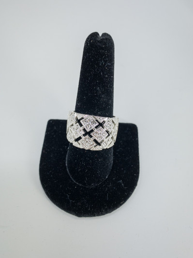 Charter Club Women Silver Tone Journey Ring (14207751-P)