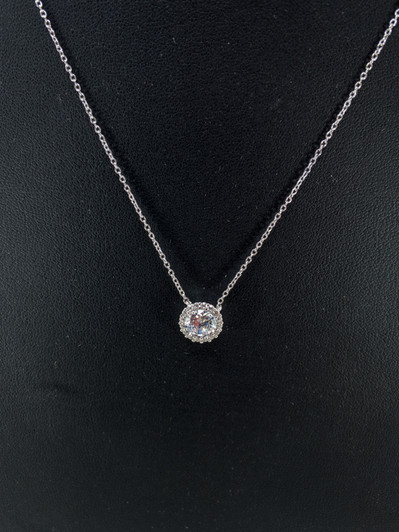 Giani Bernini Women Cubic Zirconia Round Pendant Necklace (10740980-P)