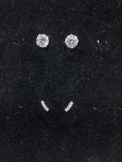 Giani Bernini Women Cubic Zirconia Set Stud Earrings (17680792-P)