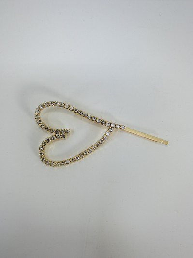 International Concepts Women Crystals Heart Hair Pin (11102088-P)