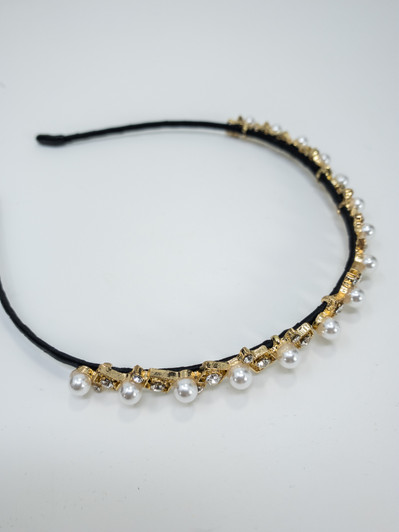 International Concepts Women Pearl Hair Band (12694403-P)