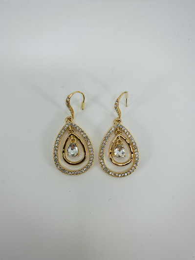 Lonna & Lilly Women Pave Crystals Drop Earrings (12392110-P)