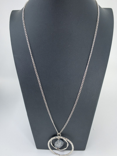 Ralph Lauren Women Silver Tone Pendant Necklace (13379886-P)