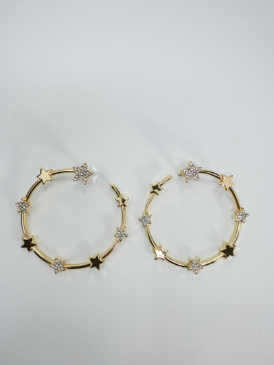 Thalia Sodi Women Star Hoop Earrings (10683241-P)