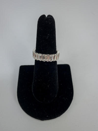 Charter Club Women Silver Tone Halo Ring (12533755-P)