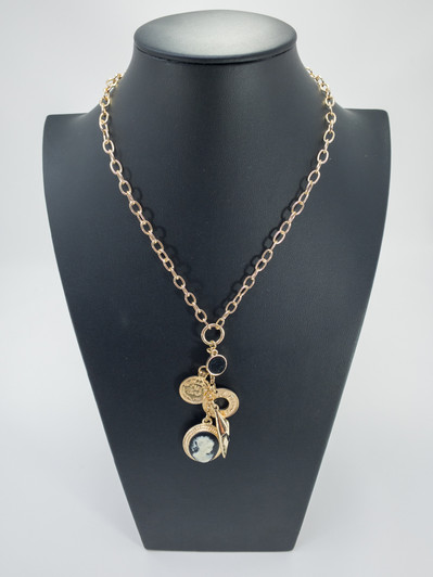 INC Women Multi Pendant Necklace (12906468-P)