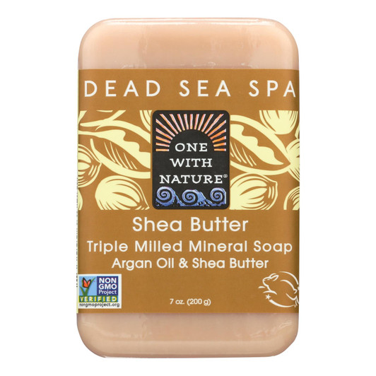 One With Nature Dead Sea Mineral Shea Butter Soap - 7 oz