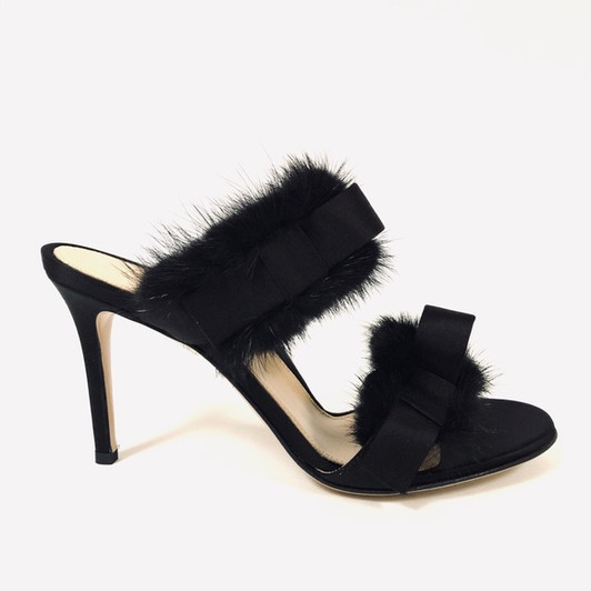 Marion Parke Lola Women Slip On Heels, Black 36.5 EU (17233523)