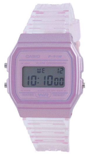 Casio Youth Pink Resin Digital F-91WS-4 F91WS-4 Unisex Watch