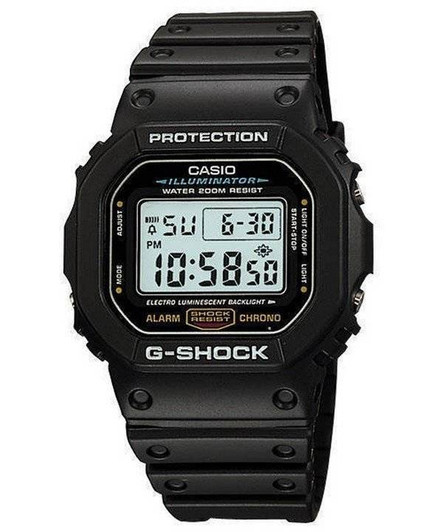 Casio G-Shock Illuminator Alarm Chrono DW-5600E-1V DW5600E-1V Men's Watch