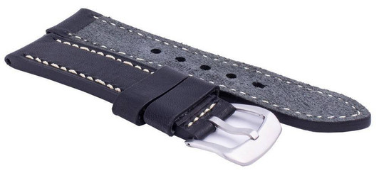 Ratio LS16 Black Leather Strap 22mm