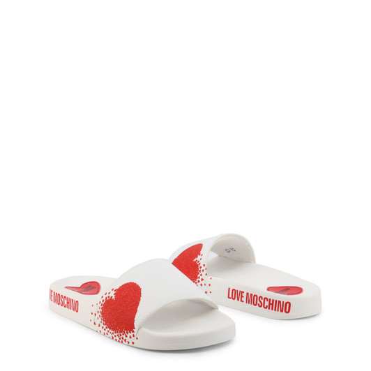 Love Moschino Women Polyurethane Flip Flops, White (125713)