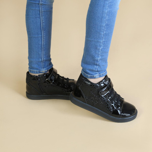 Shone Girl Sneakers, Black (109823)