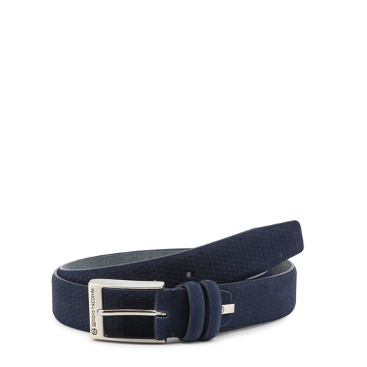 Sergio Tacchini Men Leather Belts, Blue (124021)