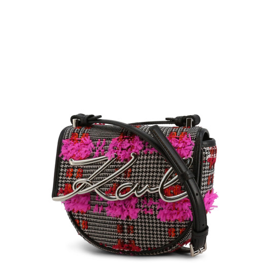 Karl Lagerfeld Women Wool Crossbody Bags, Black (134319)