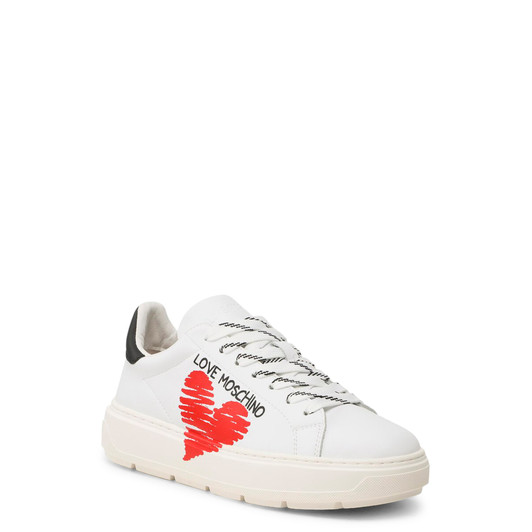 Love Moschino Women Leather Sneakers, White (135848)