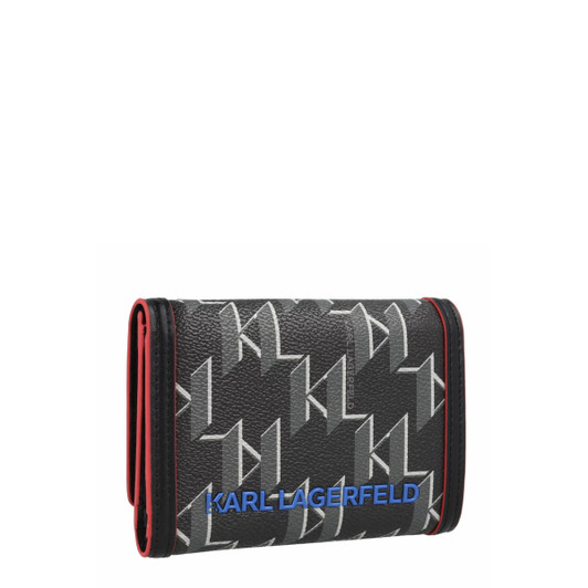 Karl Lagerfeld Women's Leather Wallets, Black (136163)