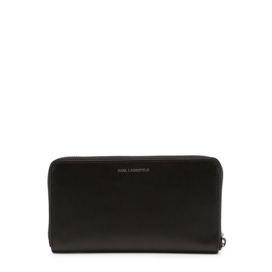 Karl Lagerfeld Women's Leather Wallets, Black (127641)