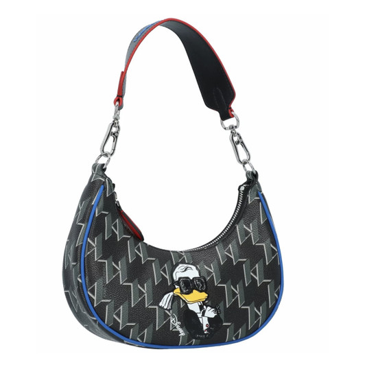 Karl Lagerfeld Women Polyurethane Shoulder bags, Black (136151)