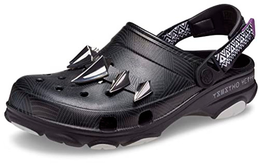 Crocs Unisex Marvel All Terrain Clogs, Black Panther and Spiderman Shoes, Multi, 14 Women/12 Men