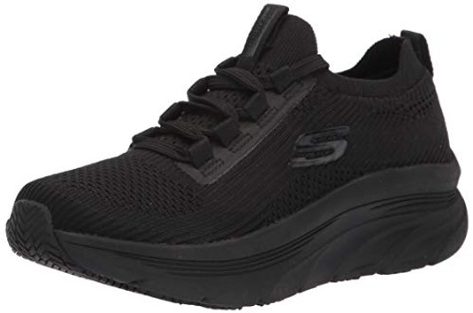 Skechers Women's Slip on Athletic Styling Health Care Professional Shoe, 6 Black