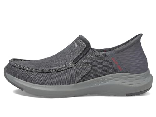 Skechers USA Men's Men's Parson-Dewitt Hands Free Slip-in Moccasin, Grey, 12 X-Wide