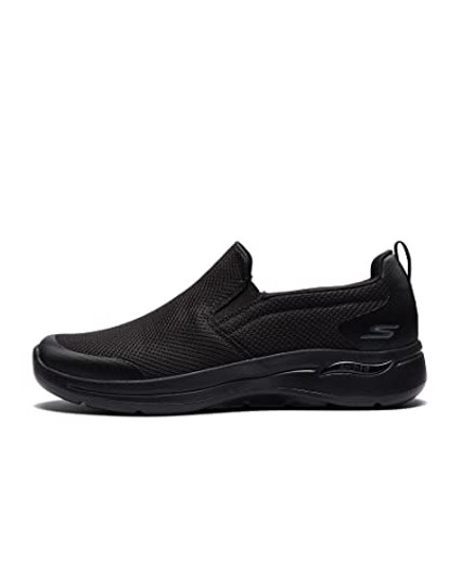Skechers Men's Gowalk Arch Fit-Athletic Slip-On Casual Loafer Walking Shoe Sneaker, Black, 10
