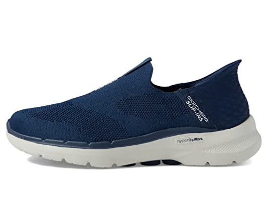 Skechers Men's Gowalk 6 Slip-Ins-Athletic Slip-On Walking Shoes | Casual Sneakers with Memory Foam, Navy, 11