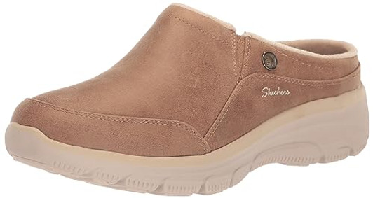 Skechers Women's Easy Going-Latte 2 Mule, TAN, 9.5