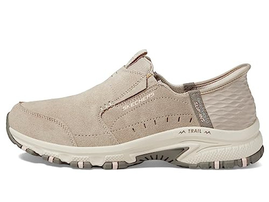 Skechers Women's Hands Free Slip-Ins Hillcrest-Sunapee Sneaker, Taupe, 8