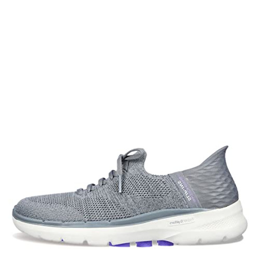 Skechers Women's Hands Free Slip-Ins Go Walk 6-Lovely Day Sneaker, Gray/Lavender, 10.5