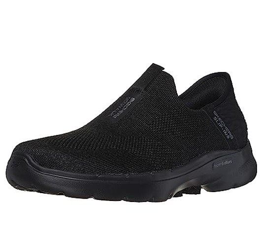 Skechers Women's Hands Free Slip-Ins Go Walk 6-Fabulous View Sneaker, Black, 9