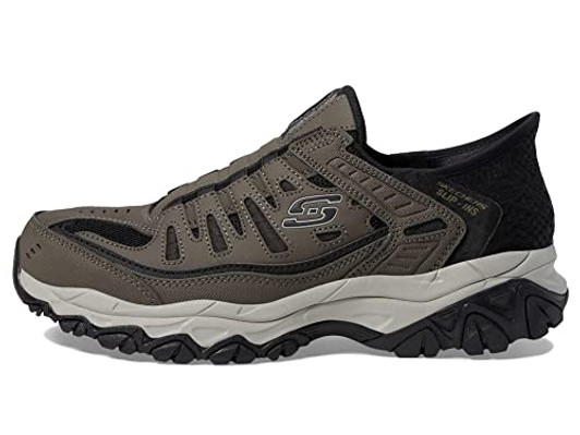 Skechers Men's Afterburn M. Fit Ridgeburn Hands Free Slip-in Loafer, Brown, 10 X-Wide