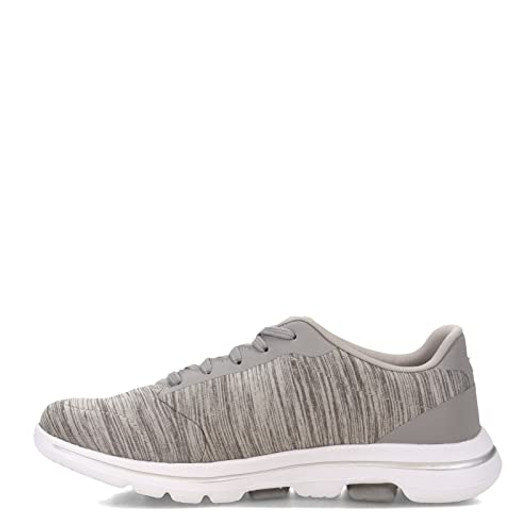 Skechers Women's Go Walk 5 True Sneaker, Grey, 9.5 W US