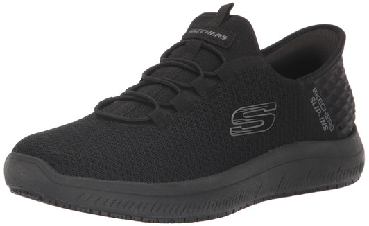 Skechers Men's Summits Colsin Sr Hands Free Slip-Ins Work Shoe, BBK, 11.5