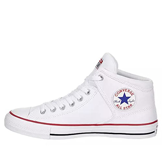 Converse Unisex Chuck Taylor All Star High Street Mid Canvas Sneaker, White, 14