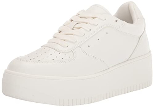 Steve Madden Women's Rocket Sneaker, White, 9.5