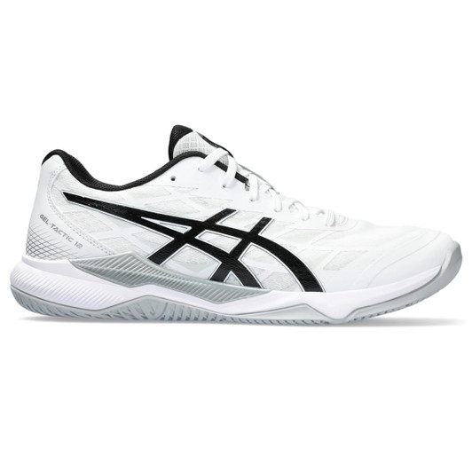 ASICS Unisex-Adult Modern Gel-Tactic 12, White/Black, 9.5